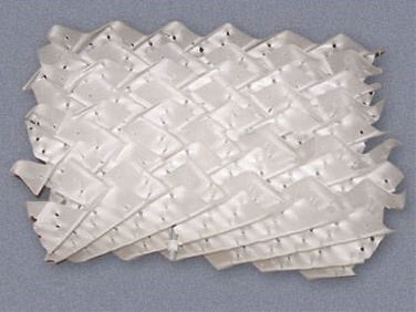 Rectangular shape plastic structured packing